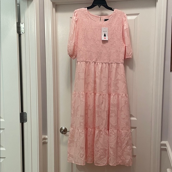 Zesica Dresses & Skirts - Elegant Pink Tiered Dress